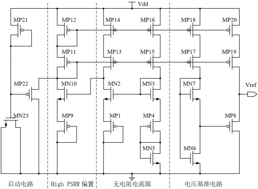无电阻全CMOS亚阈值电压基准电路及工作方法与流程