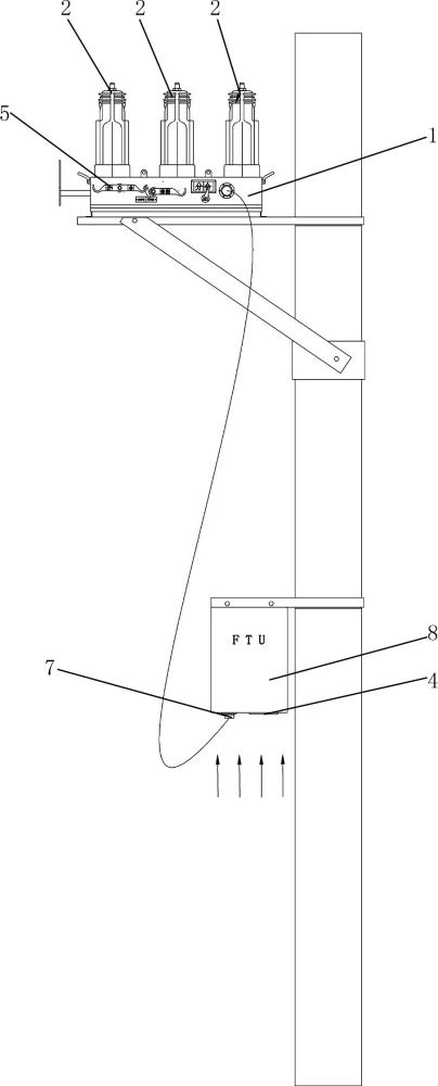 一种内置隔离可视断口的柱上真空断路器的制作方法