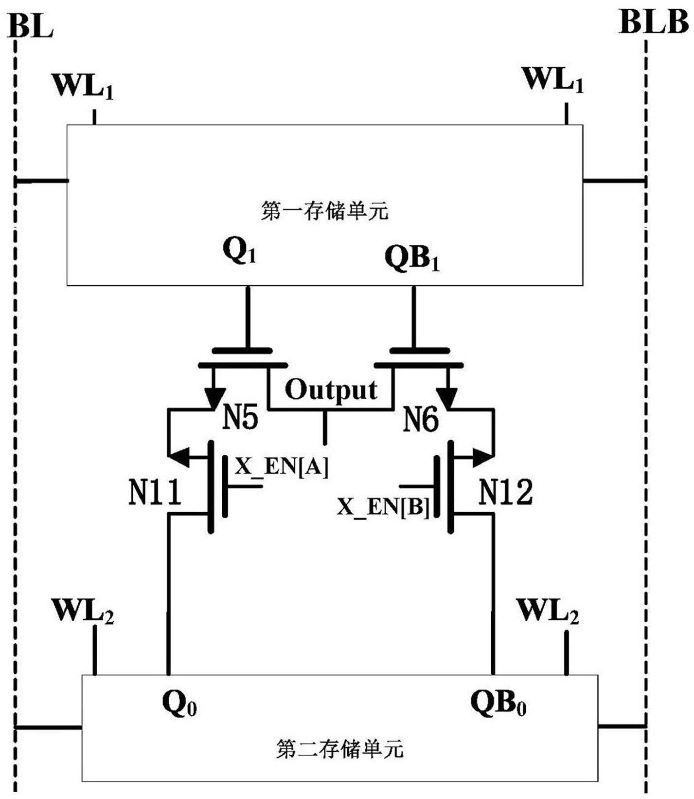 具有存内布尔逻辑运算功能的存储电路及其模块、芯片