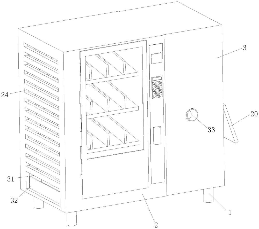 一种活性营养素饮品售卖用节能环保型智能售卖机的制作方法