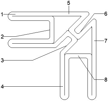 一种室内穿线用异型管的制作方法