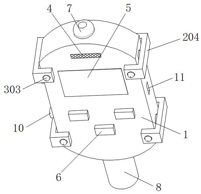 一种具备检测体征功能的内攻登记装置的制作方法