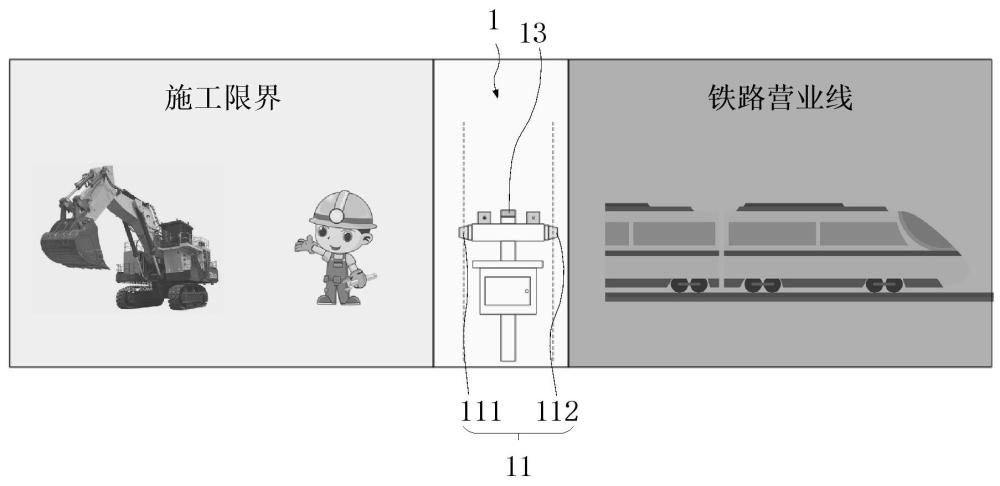 一种基于电子屏障的施工限界预警方法及系统与流程