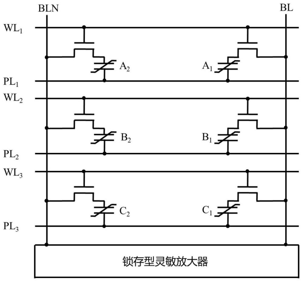 一种基于2T-2C铁电存储单元的布尔逻辑存内运算电路