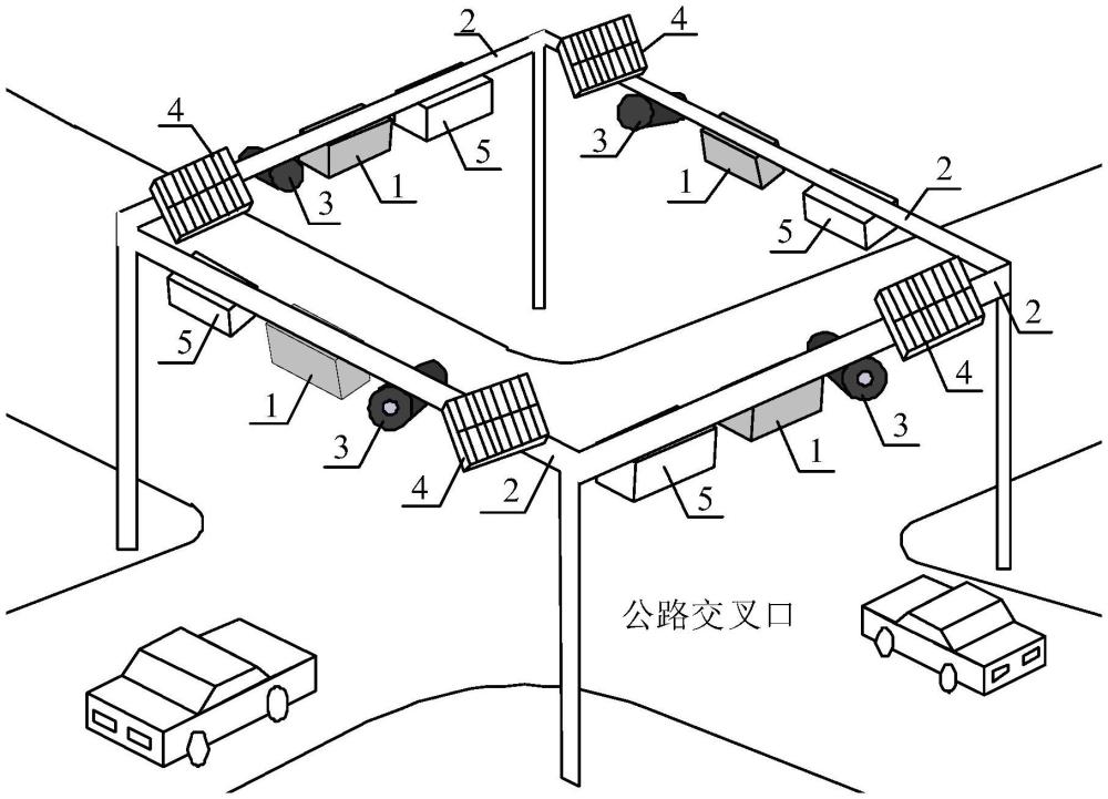 一种考虑交通流的公路交叉口动态照明系统及方法