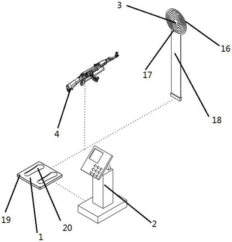 一种枪械训练射击数据记录判定装置