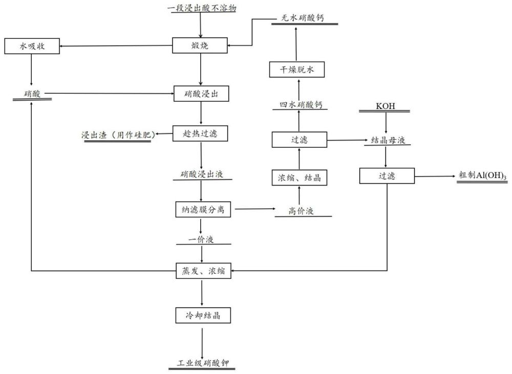 一种利用磷钾矿制备硝酸钾的方法与流程