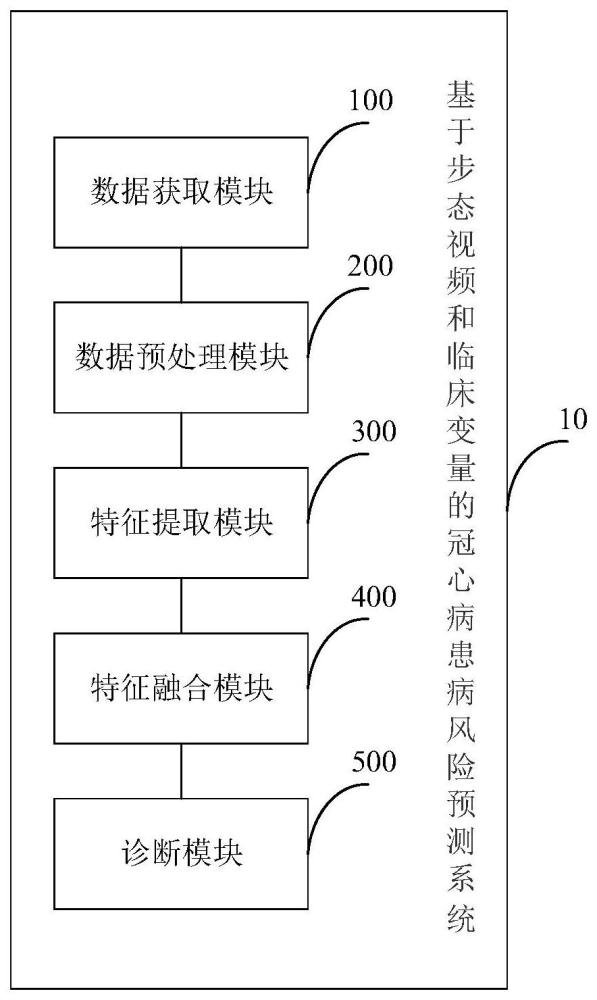 基于步态视频和临床变量的冠心病患病风险预测系统