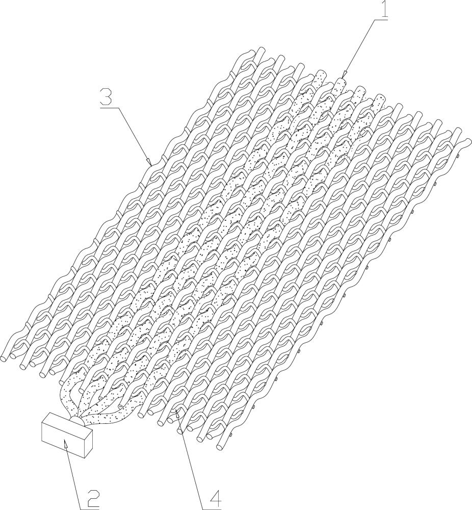 一种用于汽车氛围灯的光纤编织发光织物及其编织方法与流程