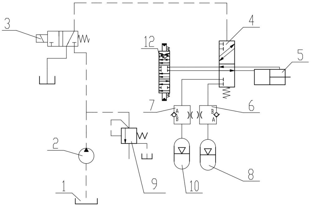 一种挖掘机用动臂浮动液压系统的制作方法