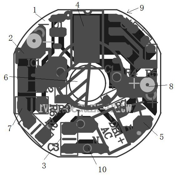 一种高效率线性可控硅调光无频闪E14灯头驱动的制作方法