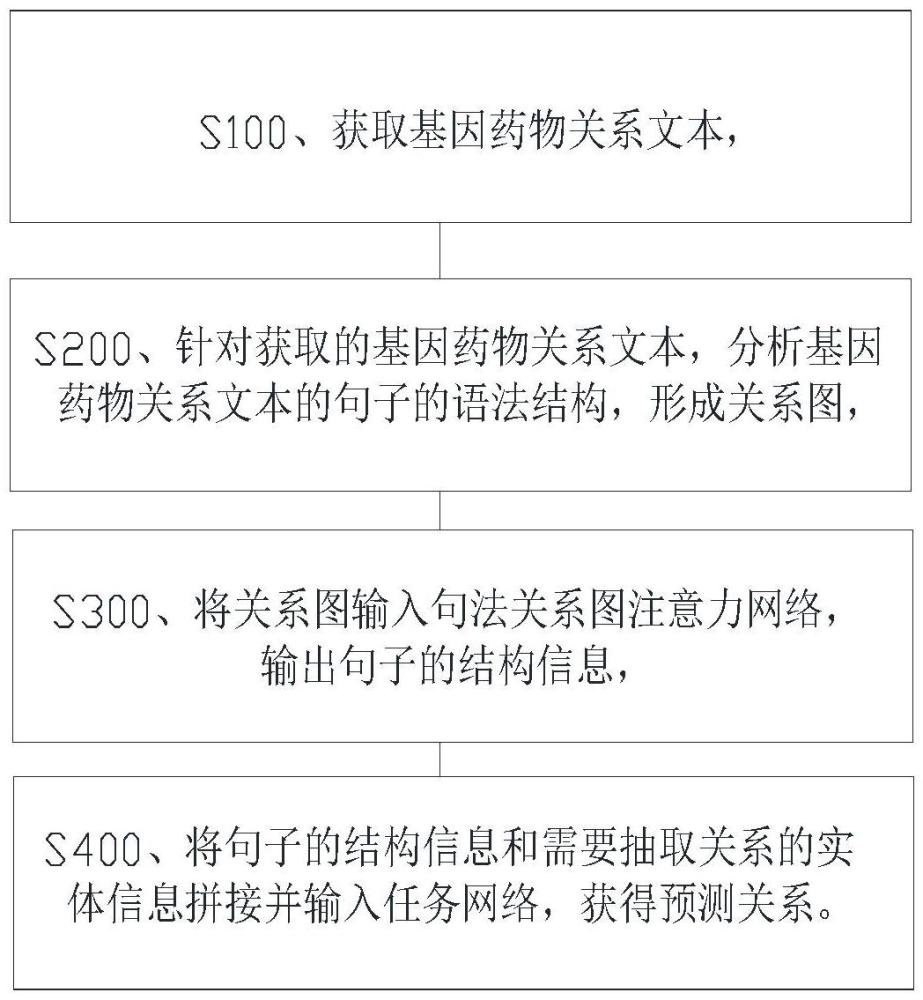 基于句法关系注意力网络的基因药物关系抽取方法和系统与流程