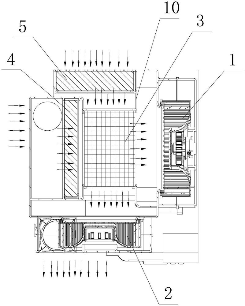 一种空调器用的双向流新风单元及新风空调器的制作方法