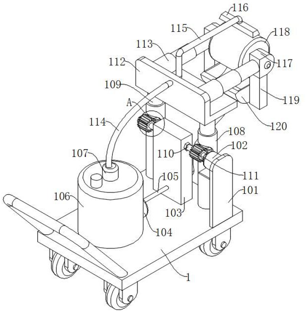 一种可自由移动用建筑粉刷机的制作方法