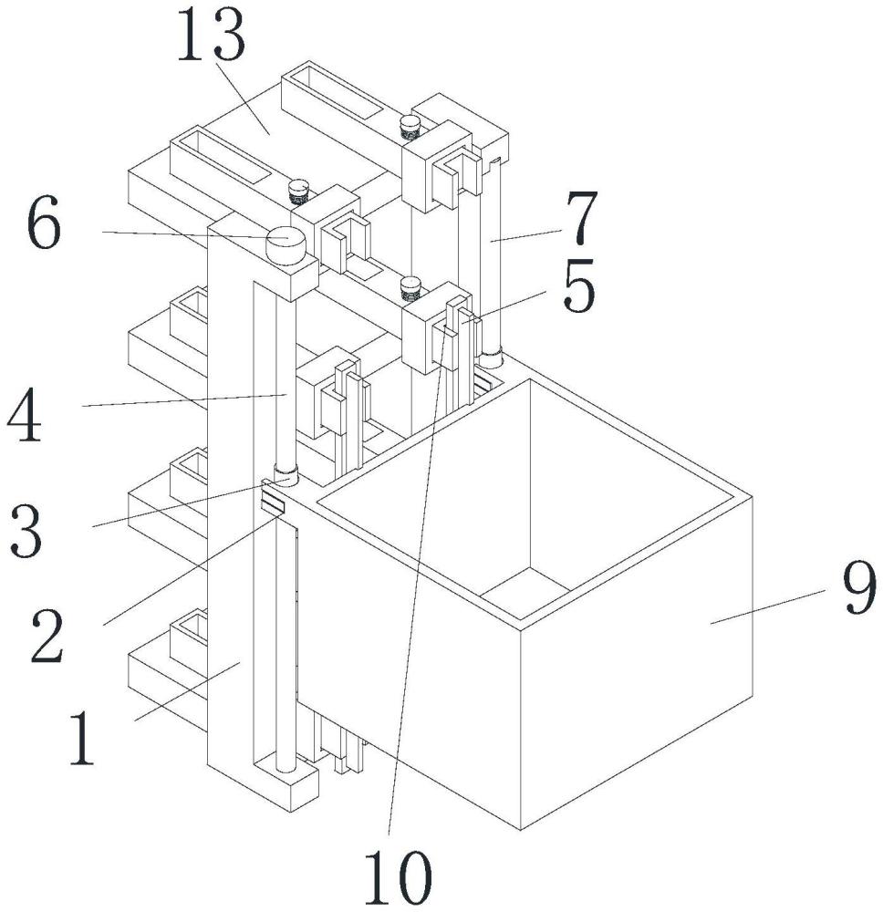 一种自爬式建筑施工用卸料平台的制作方法