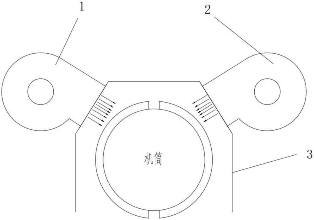 一种挤出机组合降温装置的制作方法