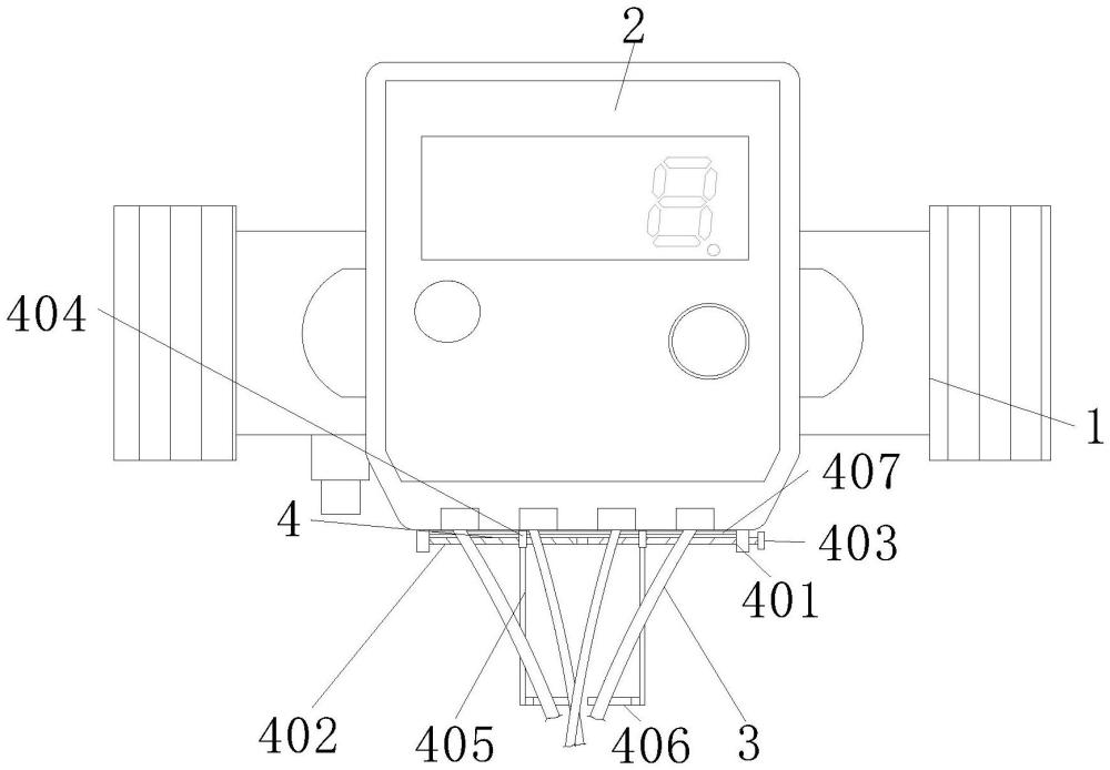 一种具有束线结构的超声波热量表的制作方法