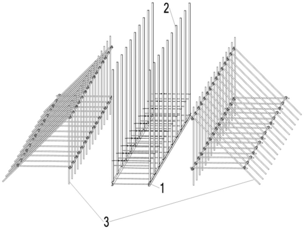 用于大跨拱形预应力屋面板现场叠层施工胎架的制作方法