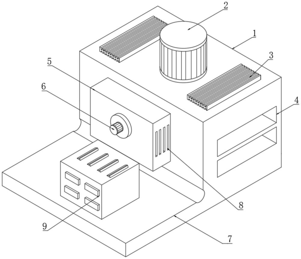 一种建筑幕墙用具有冷却机构的铝合金挤压装置的制作方法