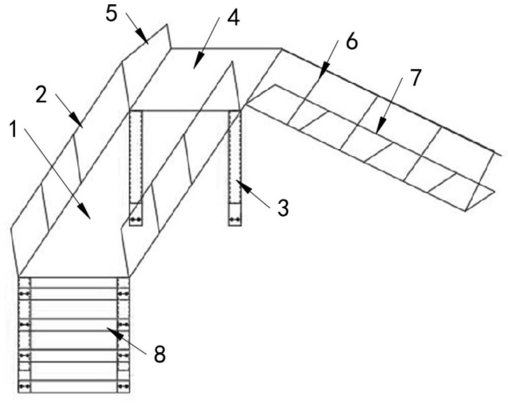 一种煤矿用跨越输送机行人过桥装置的制作方法