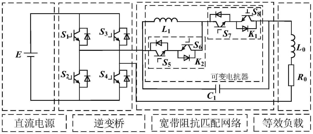 一种基于宽带阻抗匹配网络的海洋频域电磁发射电路