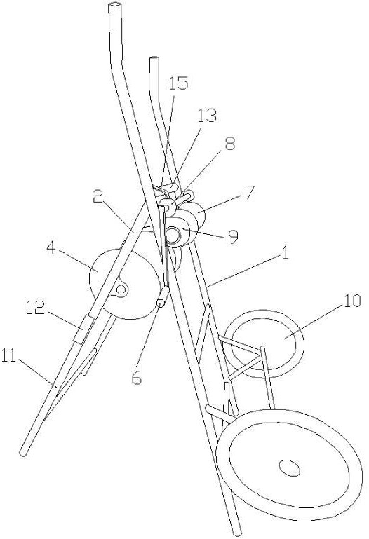 一种手推式水泵井架的制作方法