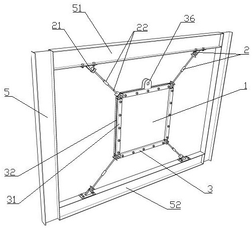 适用于轻型建筑结构的斜拉式复合钢板剪力墙及安装方法