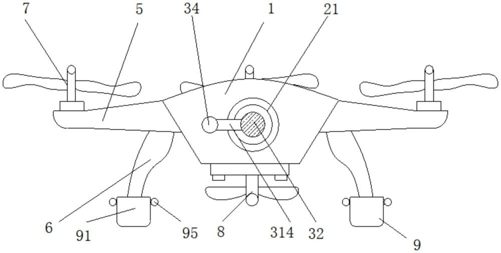 一种具有镜头清洁结构的无人机的制作方法