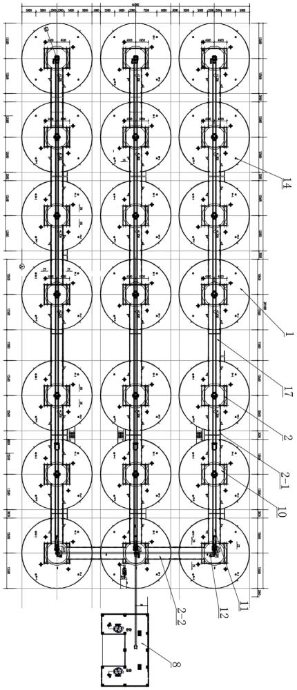 一种架空筒仓仓群系统的制作方法