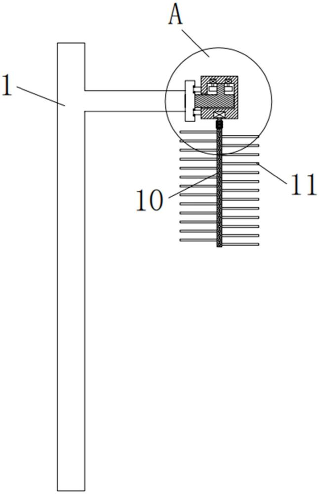 一种煤场用轨道移动悬挂电动清扫器的制作方法