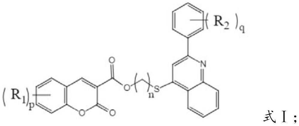 含硫醚喹啉的香豆素类衍生物及其合成方法、应用