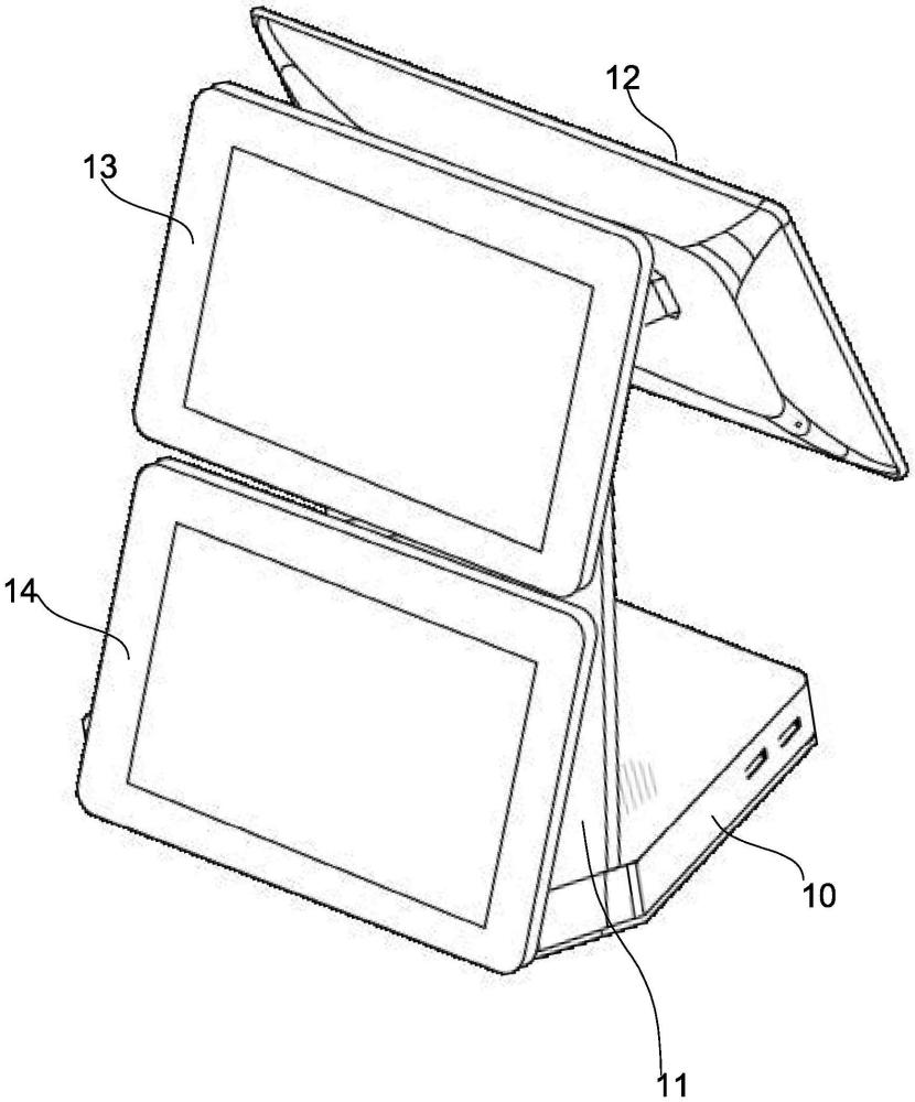具有多显示屏的收银机的制作方法