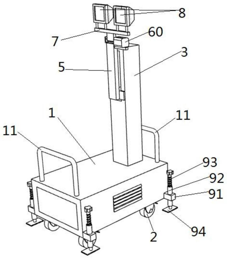 一种建筑工程用可移动照明装置的制作方法