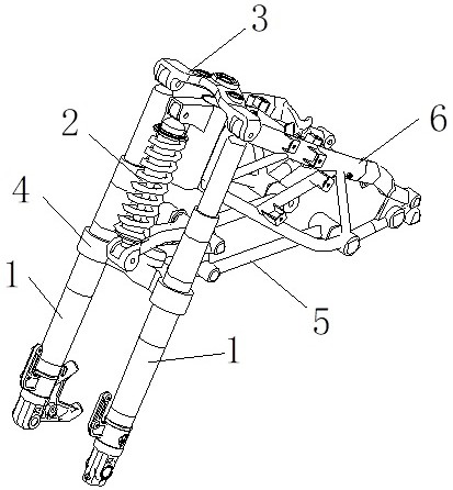 摩托车及其前悬架系统的制作方法