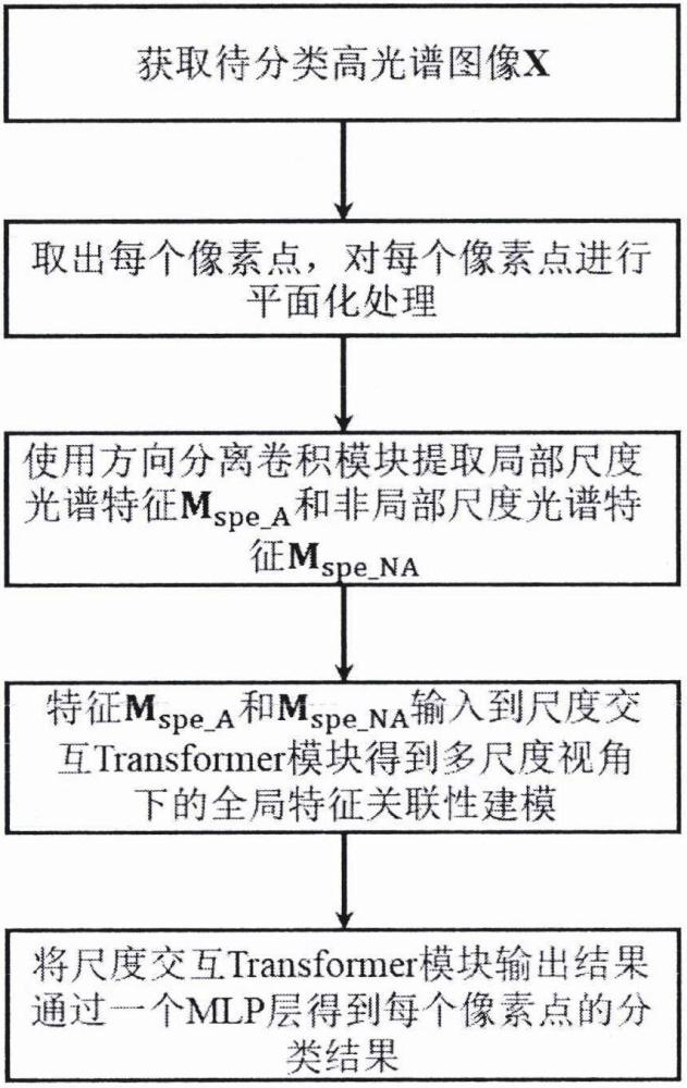 一种基于尺度交互Transformer的高光谱图像分类方法