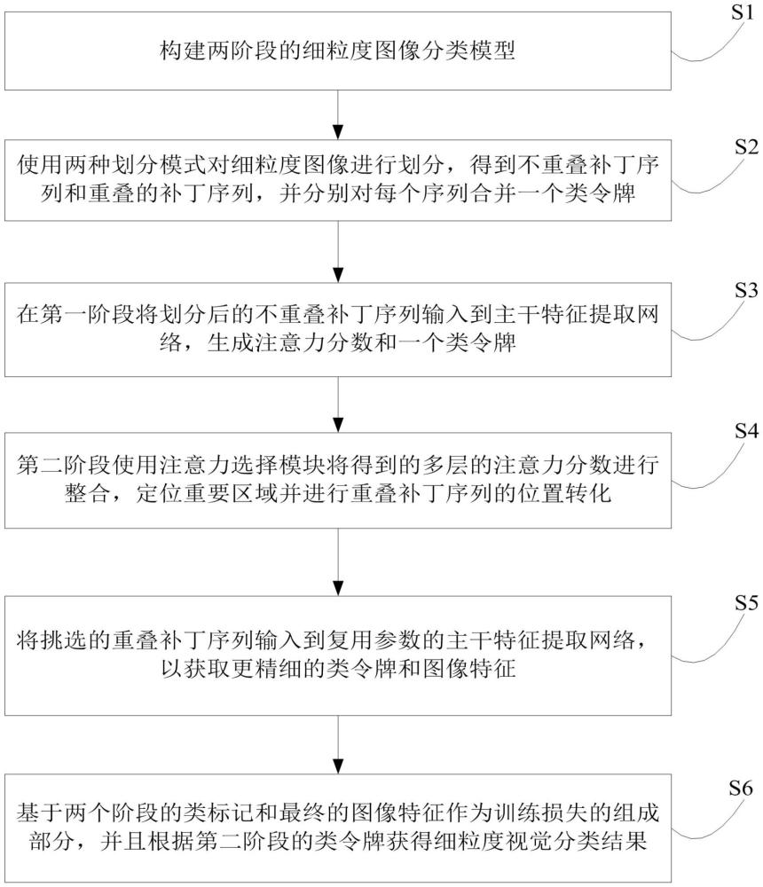 基于两阶段注意力定位框架的细粒度图像分类方法及系统