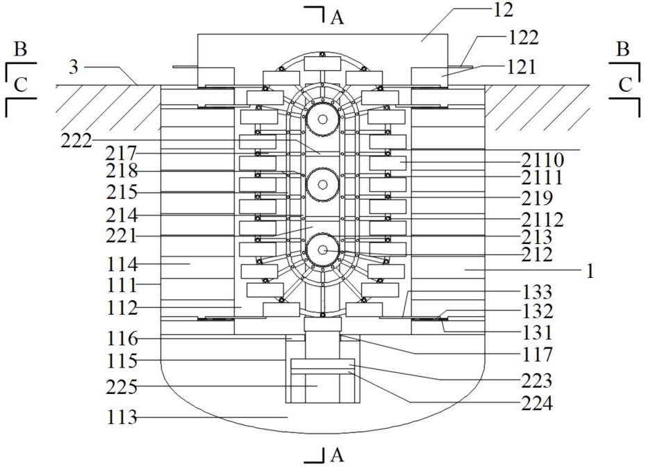 一种地下竖井立体车库的旋转循环存取车方法与流程