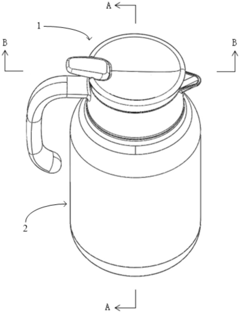 旋转开盖的水壶的制作方法