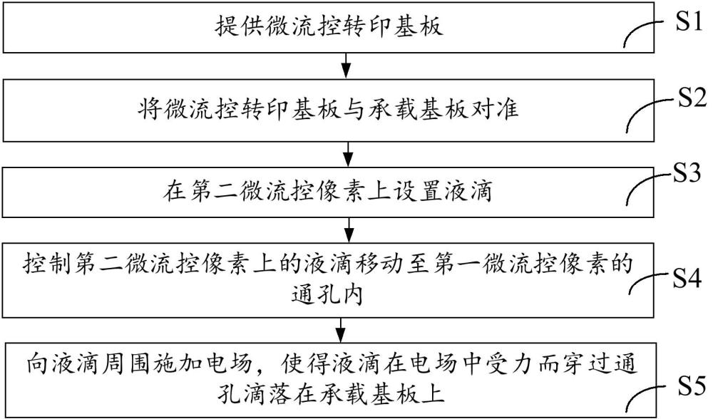 转移液滴的方法、微流控转印组件、微流控转印装置与流程