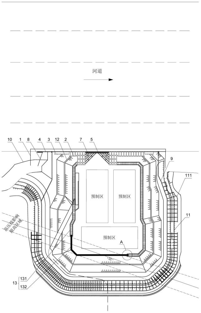 一种用于内河沉管预制的干坞系统及其施工工艺的制作方法