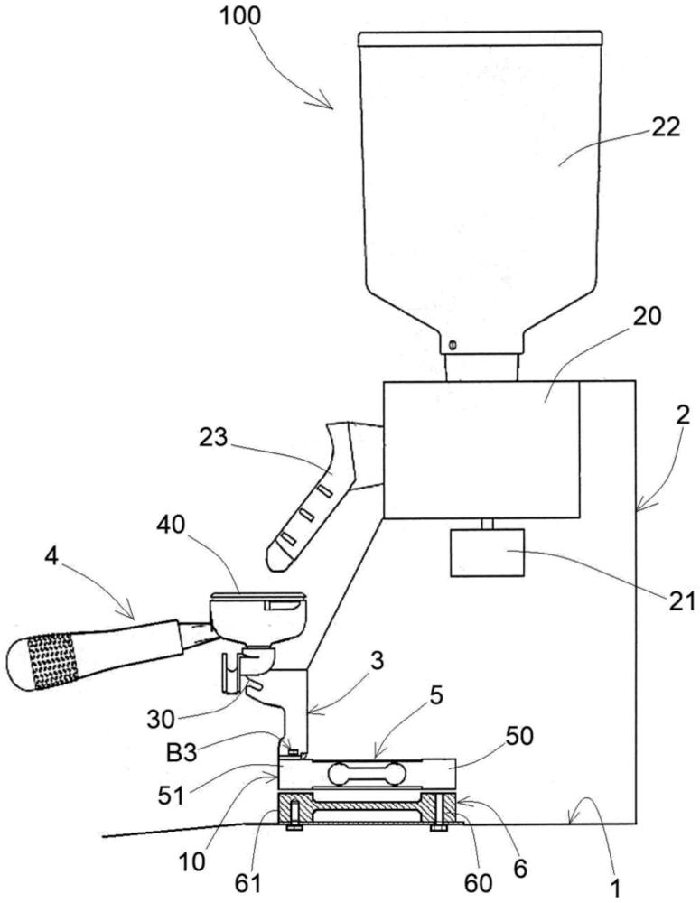 具有称重传感器支撑系统的咖啡研磨机的制作方法