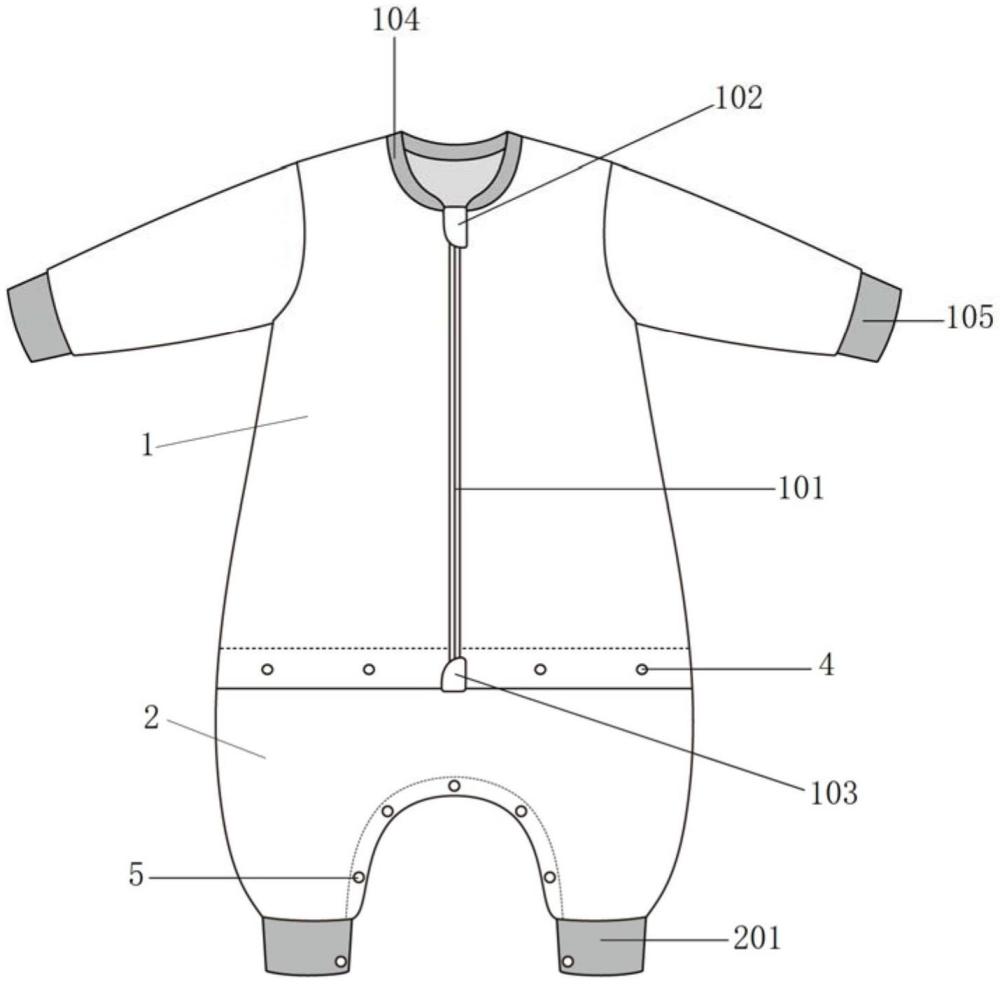 一种分体式婴儿睡袋的制作方法