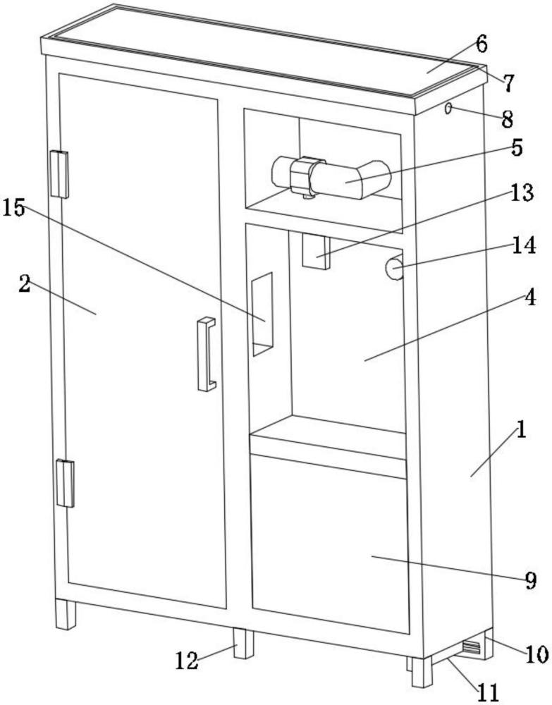 客餐厅多功能收纳柜体的制作方法