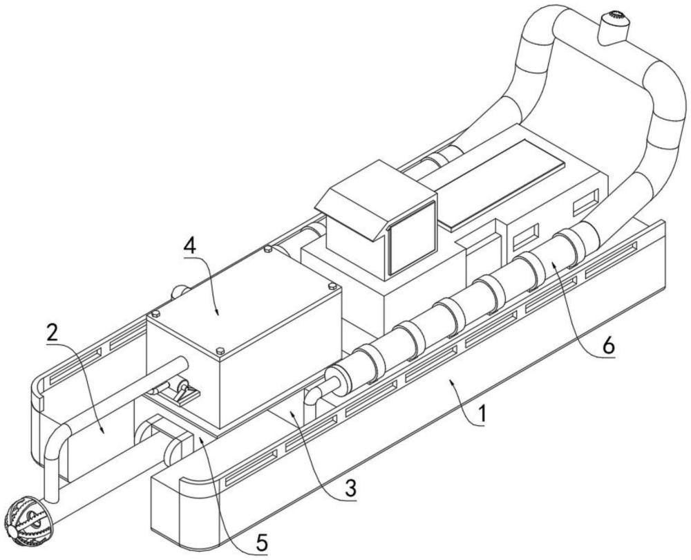 一种绞吸挖泥船用吹填排泥装置的制作方法
