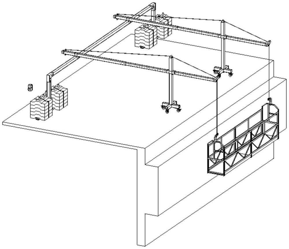 一种适用于复杂外墙施工的吊篮装置及使用方法与流程