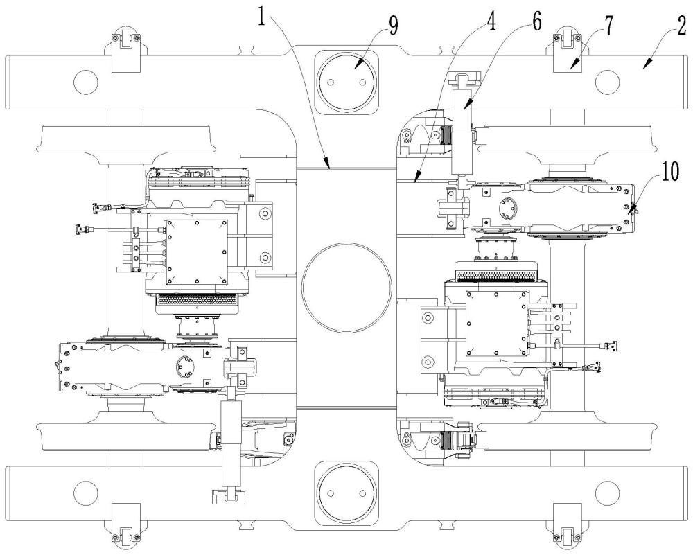 时速120km机车通用转向架的制作方法