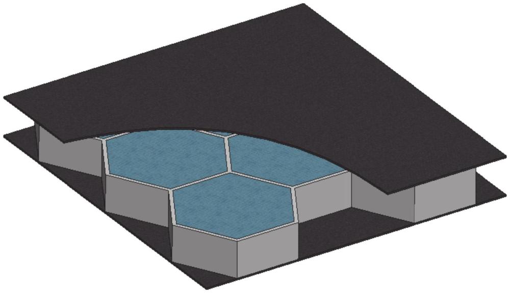 一种蜂窝夹层承载储能结构及其制备方法