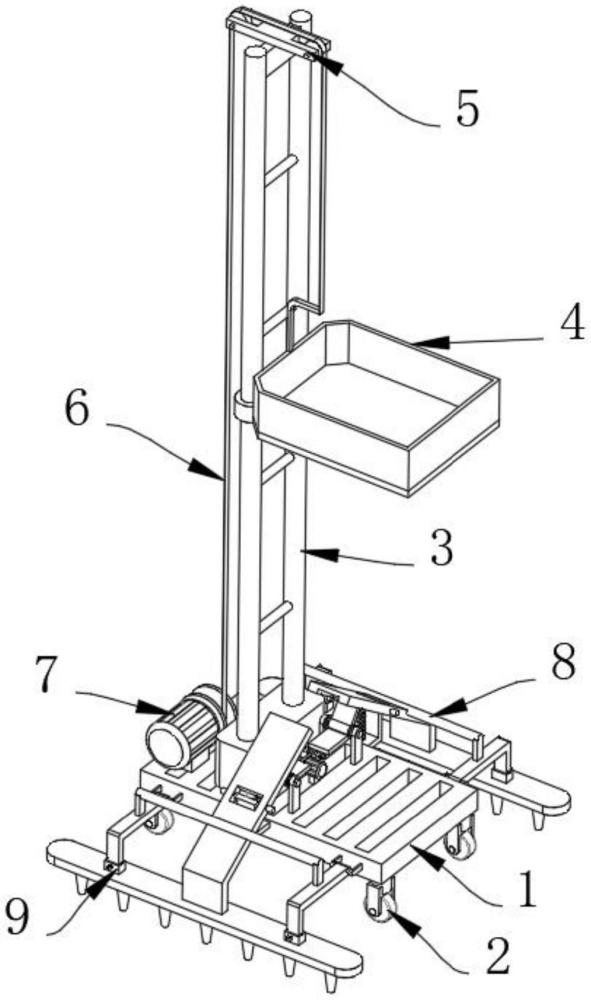 一种小型建筑施工用建筑材料提升装置的制作方法