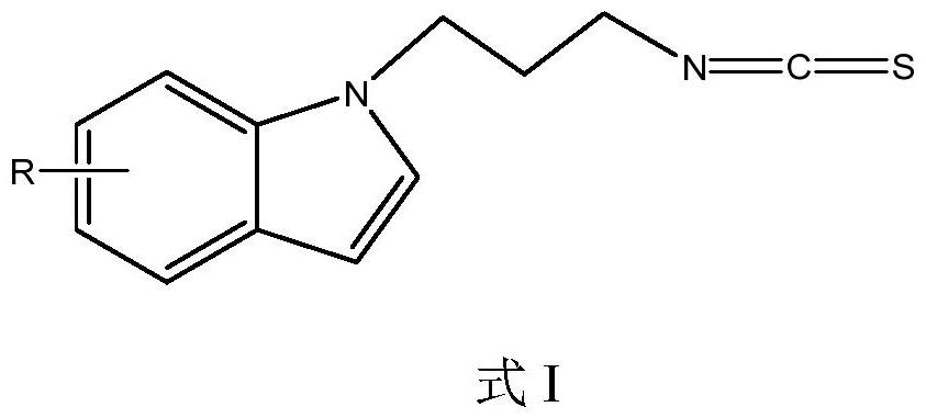 一种吲哚基异硫氰酸酯类化合物、制备方法及应用