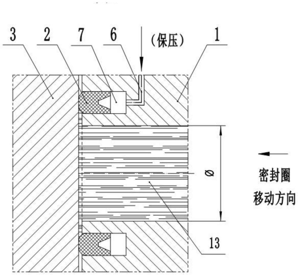 一种动态密封圈端面密封机构及密封方法与流程